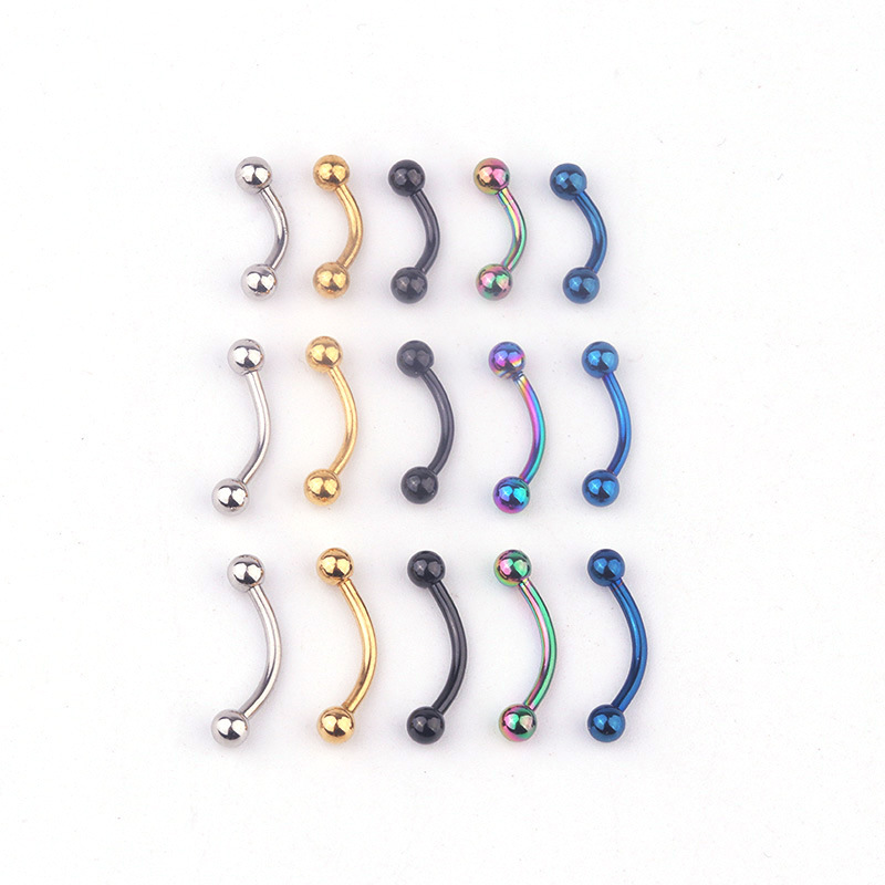 Rook Curved Barbell - 5pcs/lot 16G 316L Stainless Steel Curved