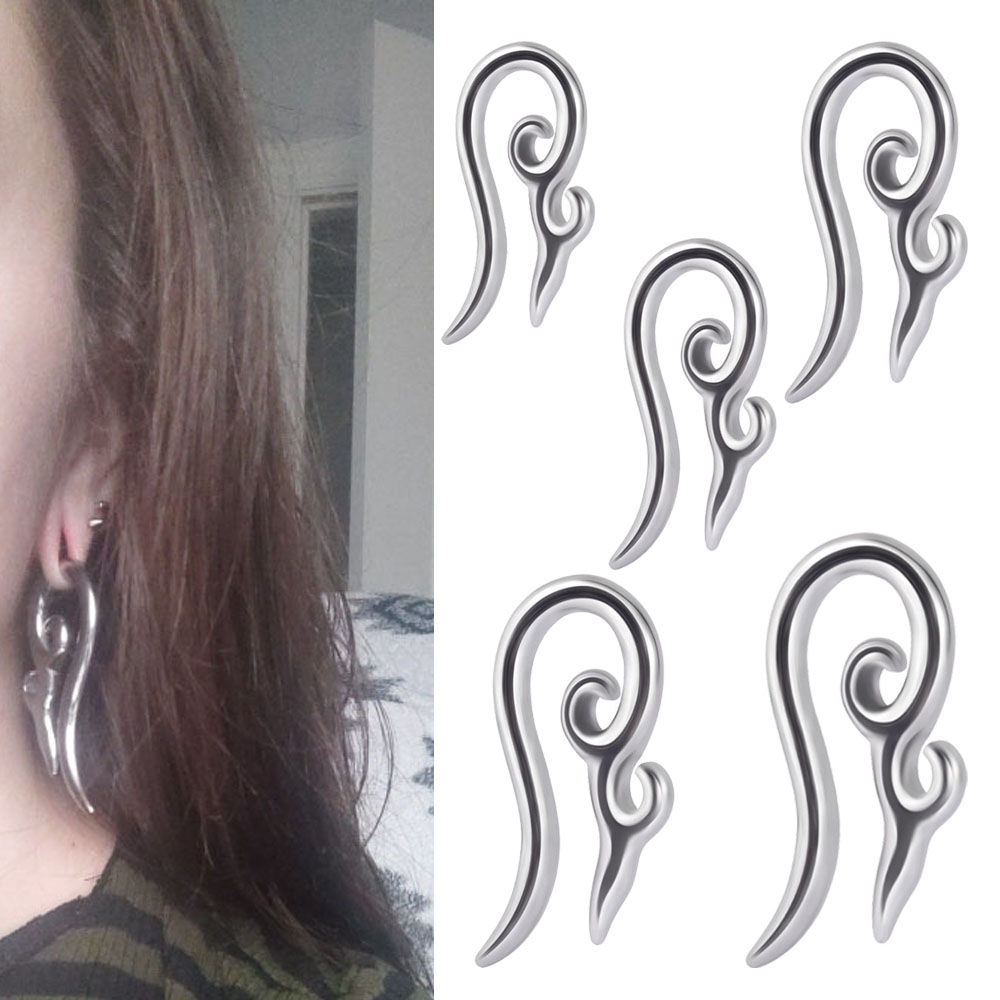 Body Jewelry Gauge Sizes - PAIR Surgical Steel Heavy Ear Weights