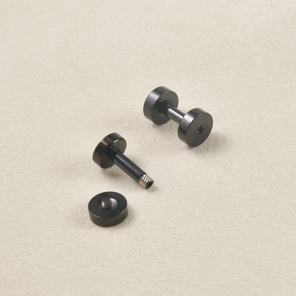 1Pair Stainless Steel Black Co - Body Jewelry Gauge Sizes review and price