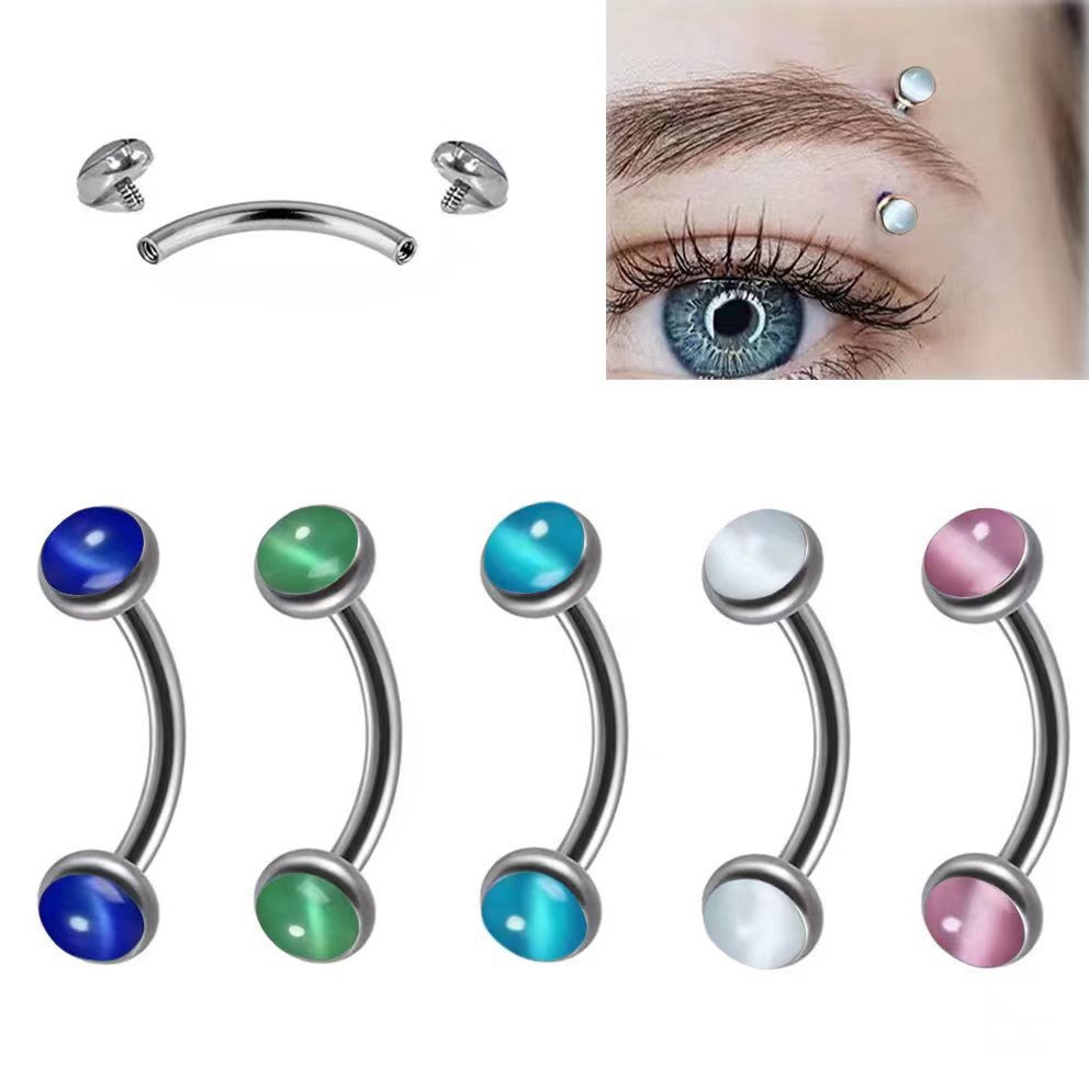 1Piece Eyebrow Piercing Banana - Rook Curved Barbell review and price