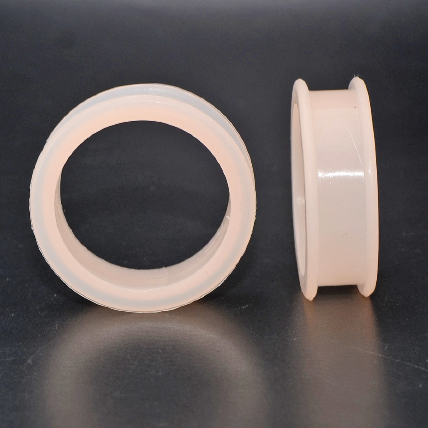 Pair Large Size Skin Color Fle - Body Jewelry Gauge Sizes review and price