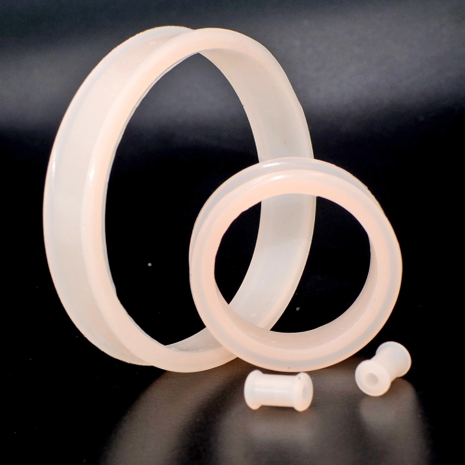 Pair Large Size Skin Color Fle - Body Jewelry Gauge Sizes review and price