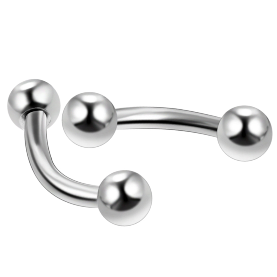 10Pcs/lot Steel Eyebrow Banana - Rook Curved Barbell review and price