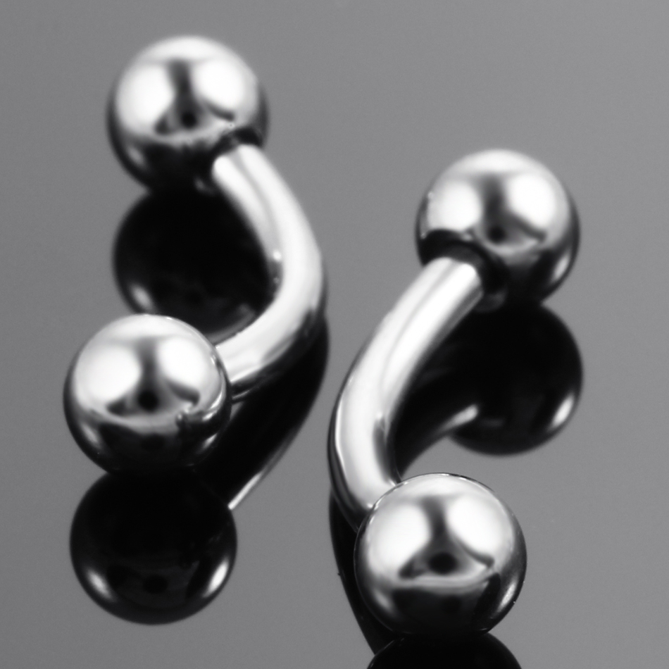 10Pcs/lot Steel Eyebrow Banana - Rook Curved Barbell review and price