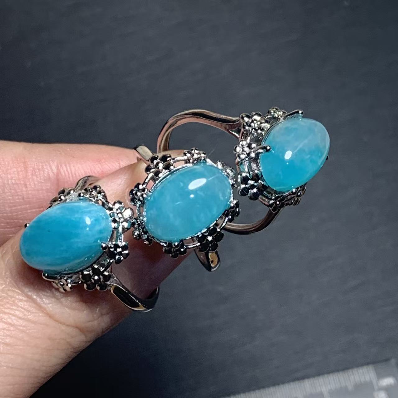 46 Natural Amazonite Ring Adju - Body Jewelry Wholesale review and price