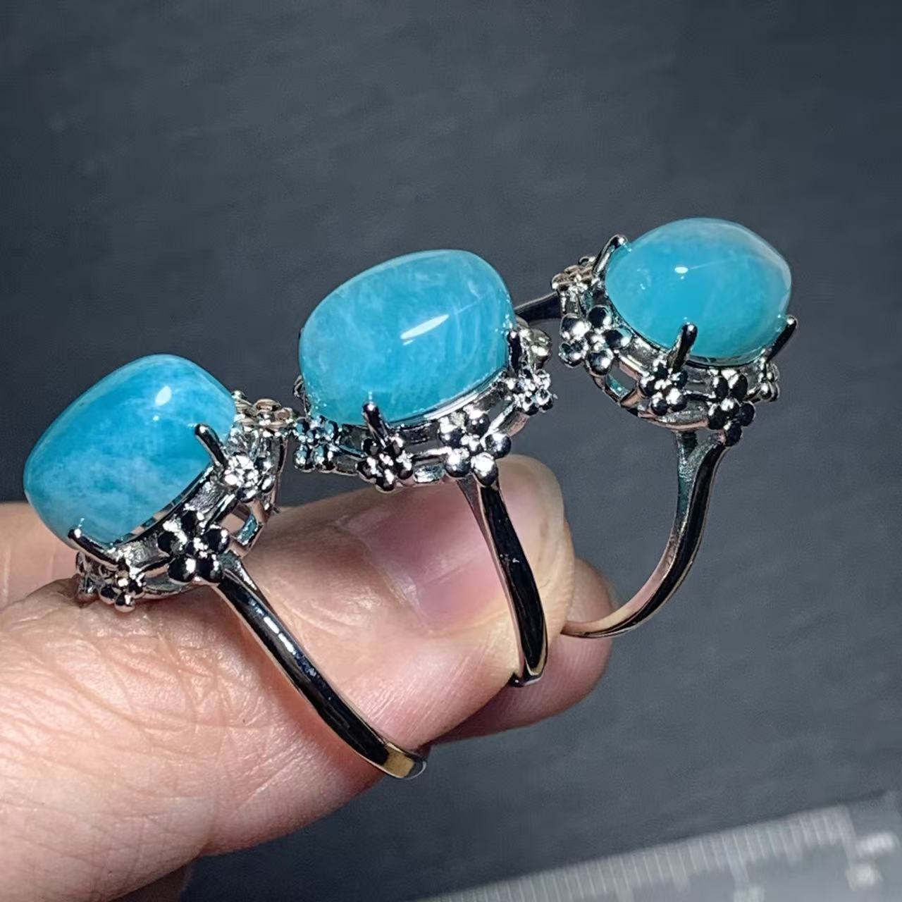 46 Natural Amazonite Ring Adju - Body Jewelry Wholesale review and price