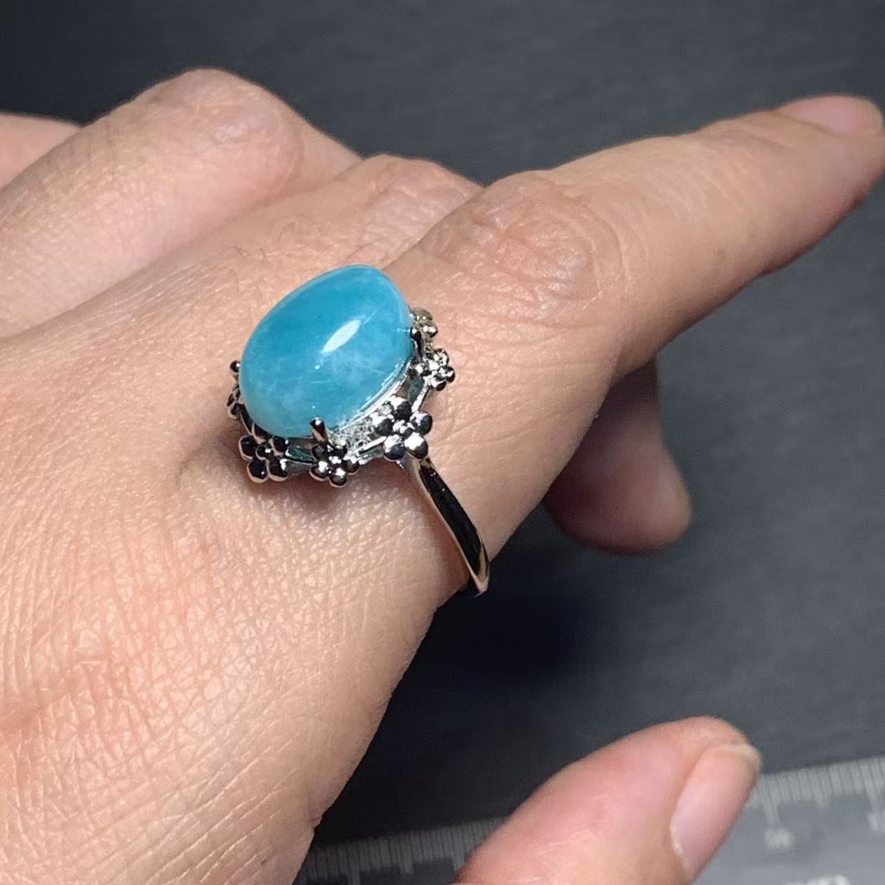 46 Natural Amazonite Ring Adju - Body Jewelry Wholesale review and price