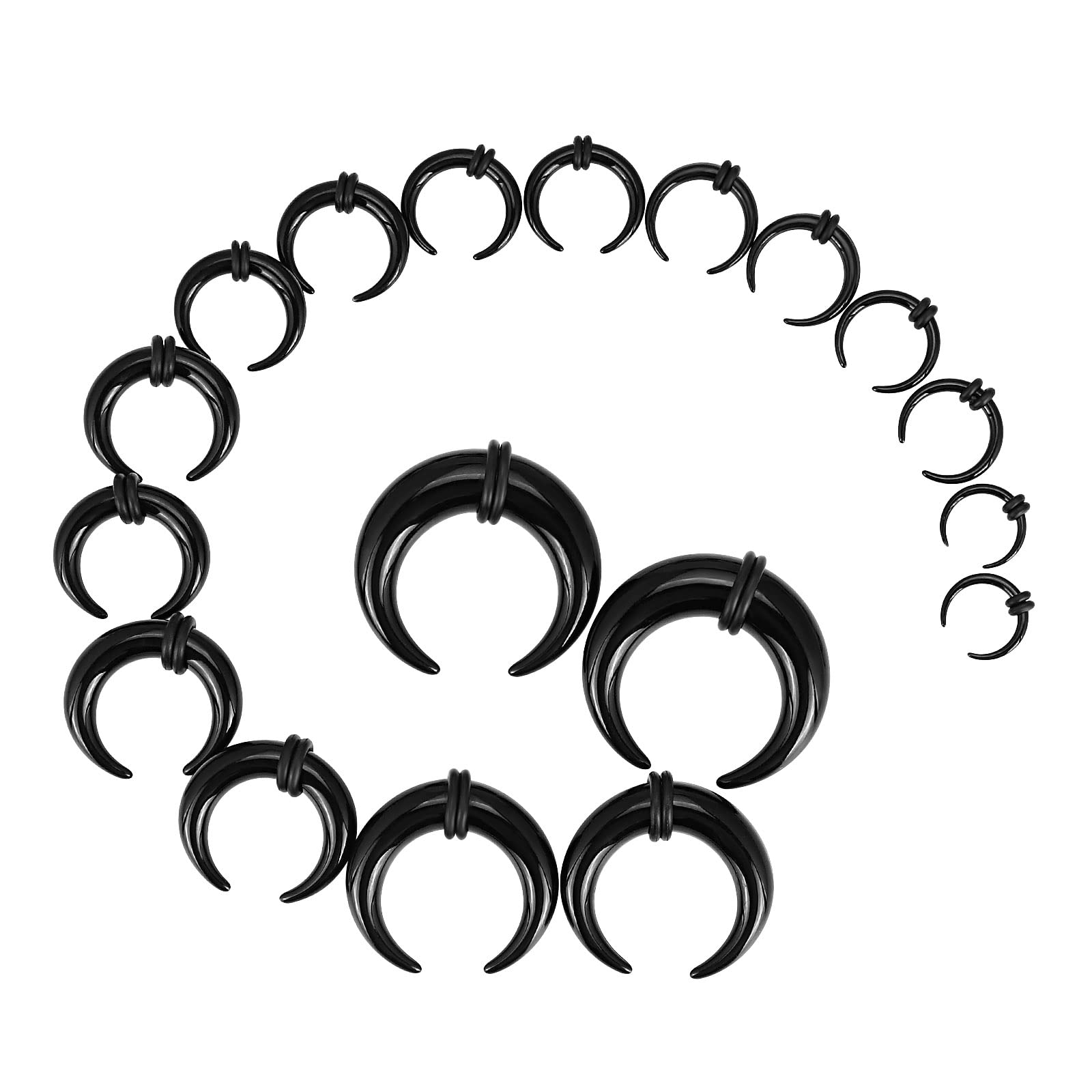 18Pcs Acrylic Septum Pincher T - Body Jewelry Gauge Sizes review and price