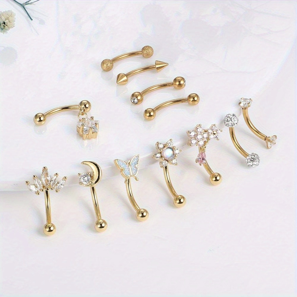 Florideco 1PC Stainless Steel  - Rook Curved Barbell review and price