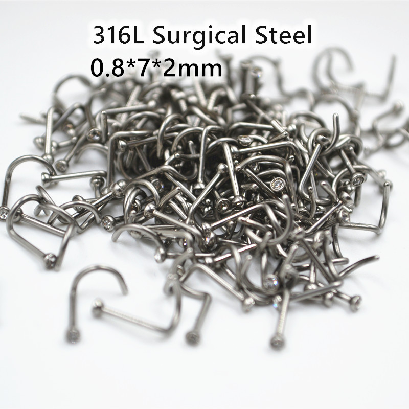 50pcs 20Gx7x2mm Gems Inside No - Body Jewelry Good Quality review and price