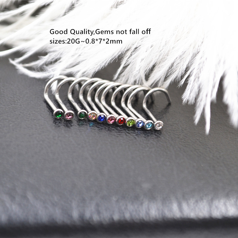 50pcs 20Gx7x2mm Gems Inside No - Body Jewelry Good Quality review and price