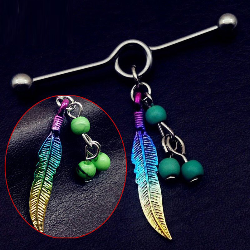 1PC Long Stainless Steel Indus - Industrial Barbell Long review and price