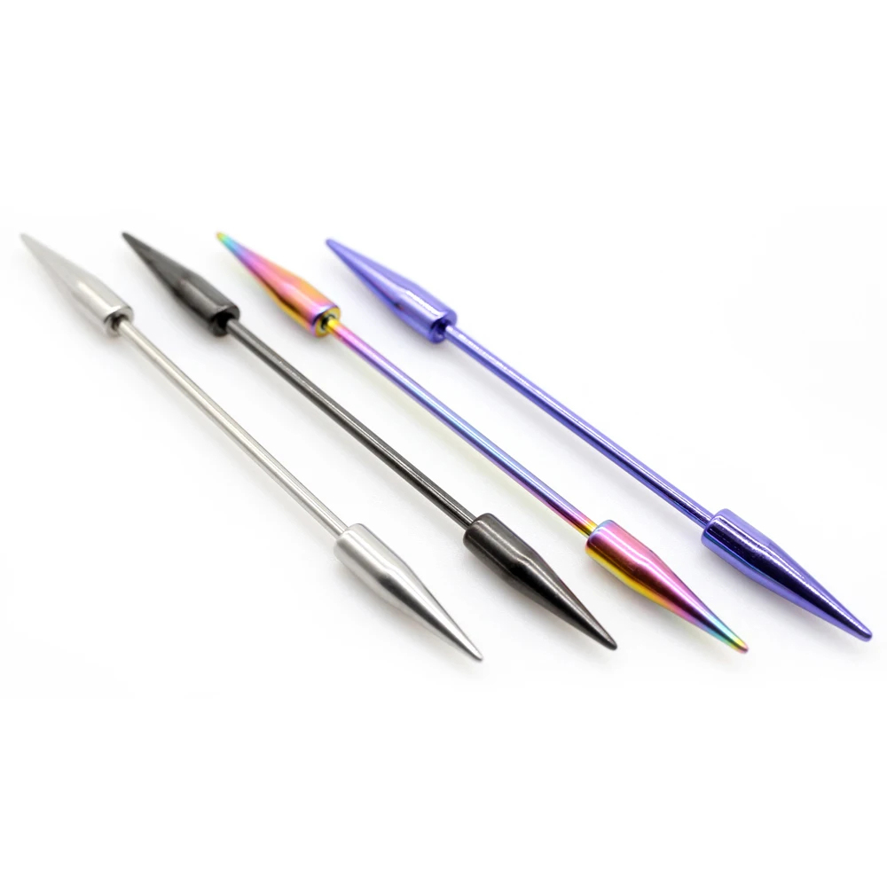2pcs 14G Spike Long Surgical S - Industrial Barbell Long review and price