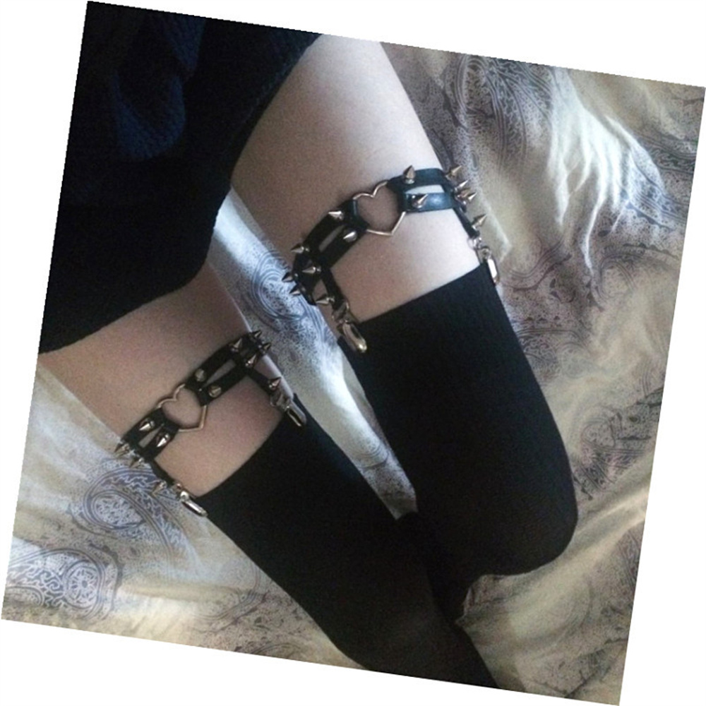1Pcs Women Punk Goth Heart PU  - Qualiti Body Jewelry review and price