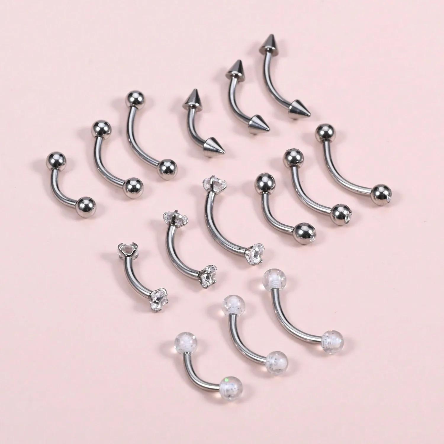 15Pcs 16g Rook Piercing Jewelr - Rook Curved Barbell review and price