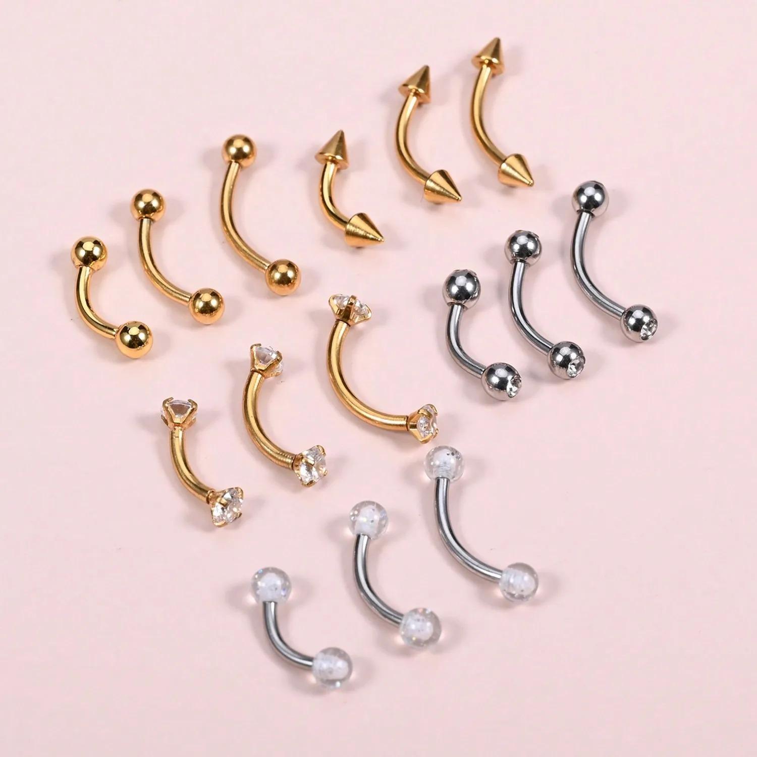 15Pcs 16g Rook Piercing Jewelr - Rook Curved Barbell review and price