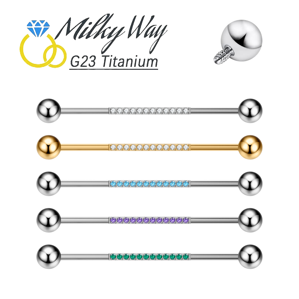 G23 Titanium Body Piercing Jew - Industrial Barbell Long review and price
