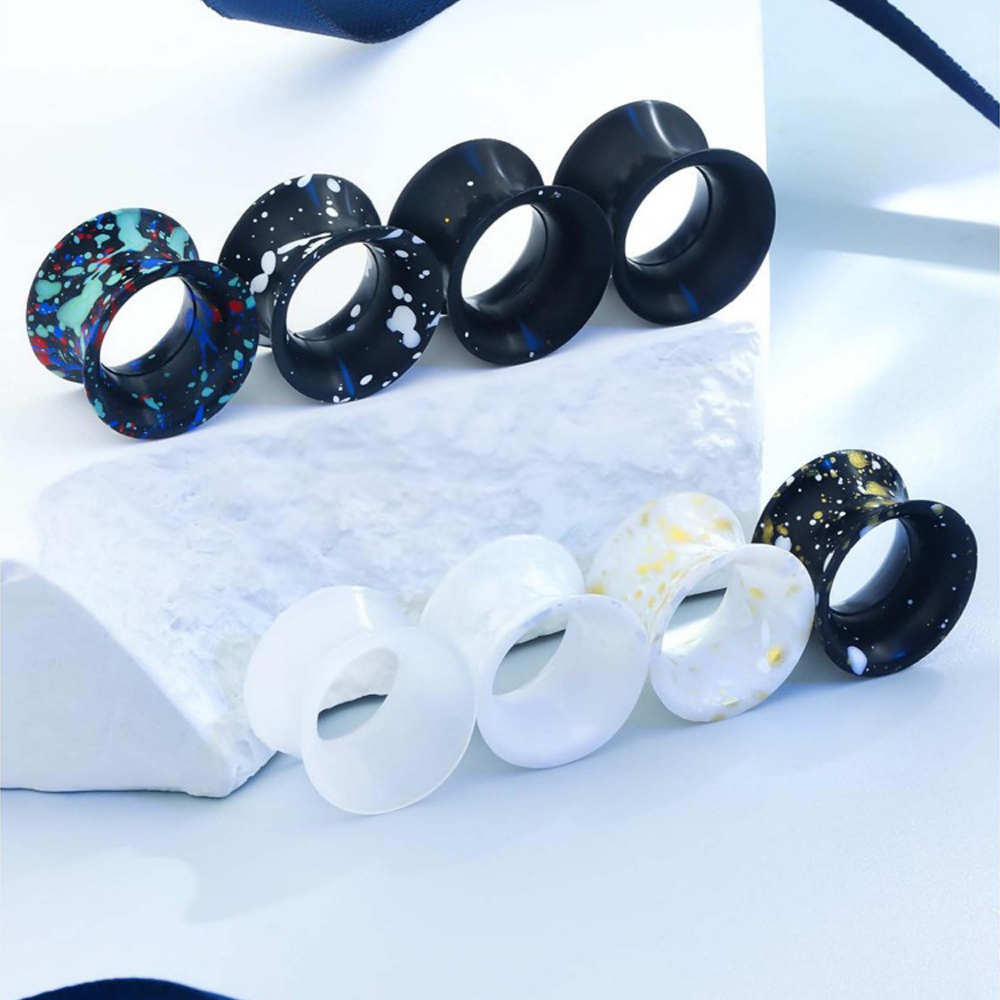 Silicone Ear Gauges Tunnels Pl - Body Jewelry Gauge Sizes review and price
