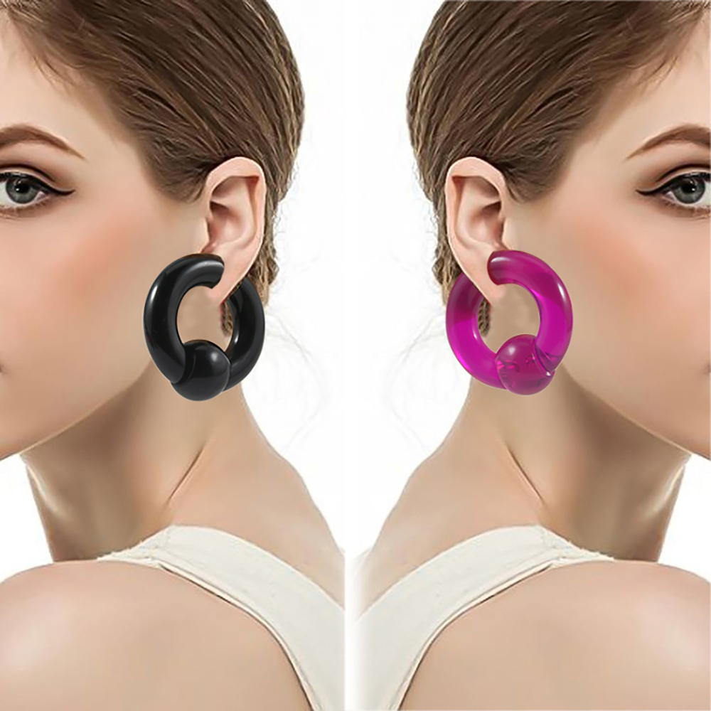 2/1PCS Colorful Acrylic BCR Bi - Body Jewelry Gauge Sizes review and price