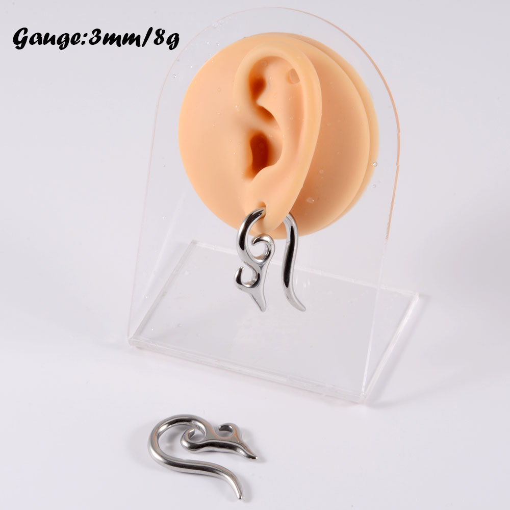 PAIR Surgical Steel Heavy Ear  - Body Jewelry Gauge Sizes review and price