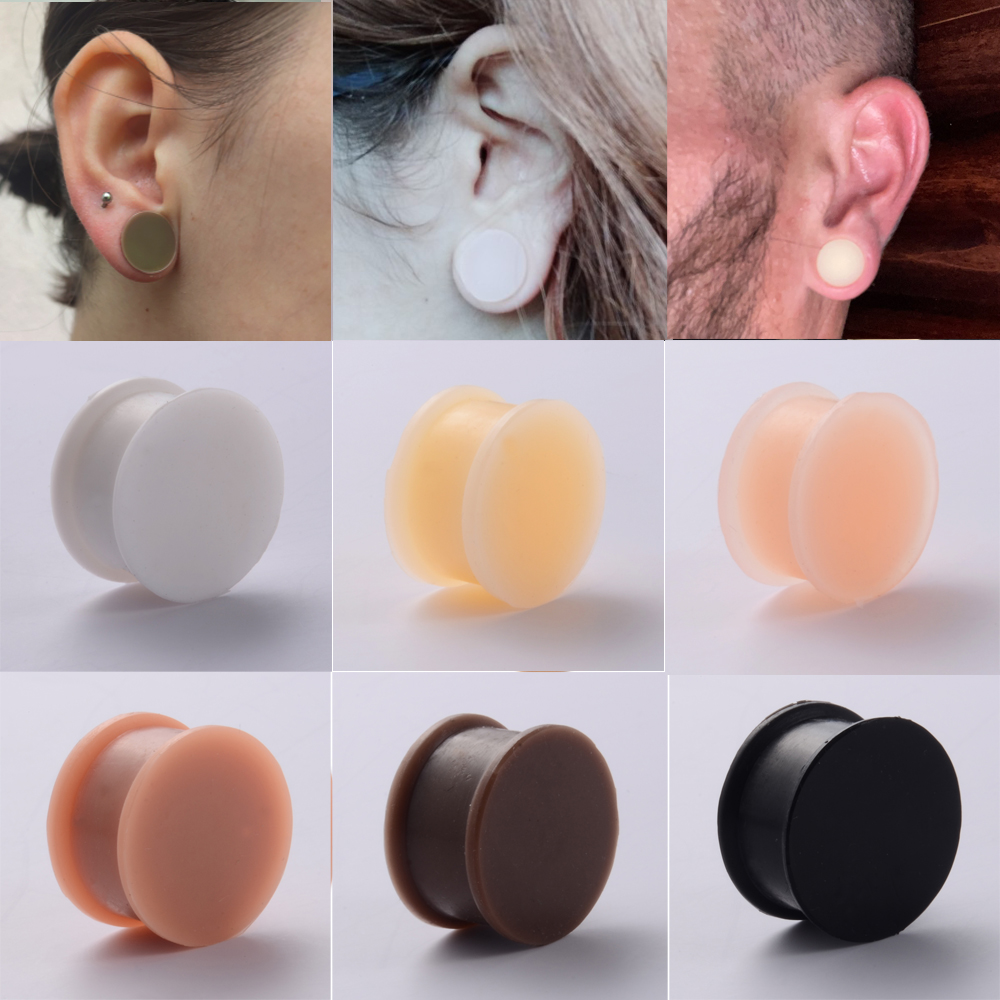 1 Pair Silicone Flexible Thick - Body Jewelry Gauge Sizes review and price