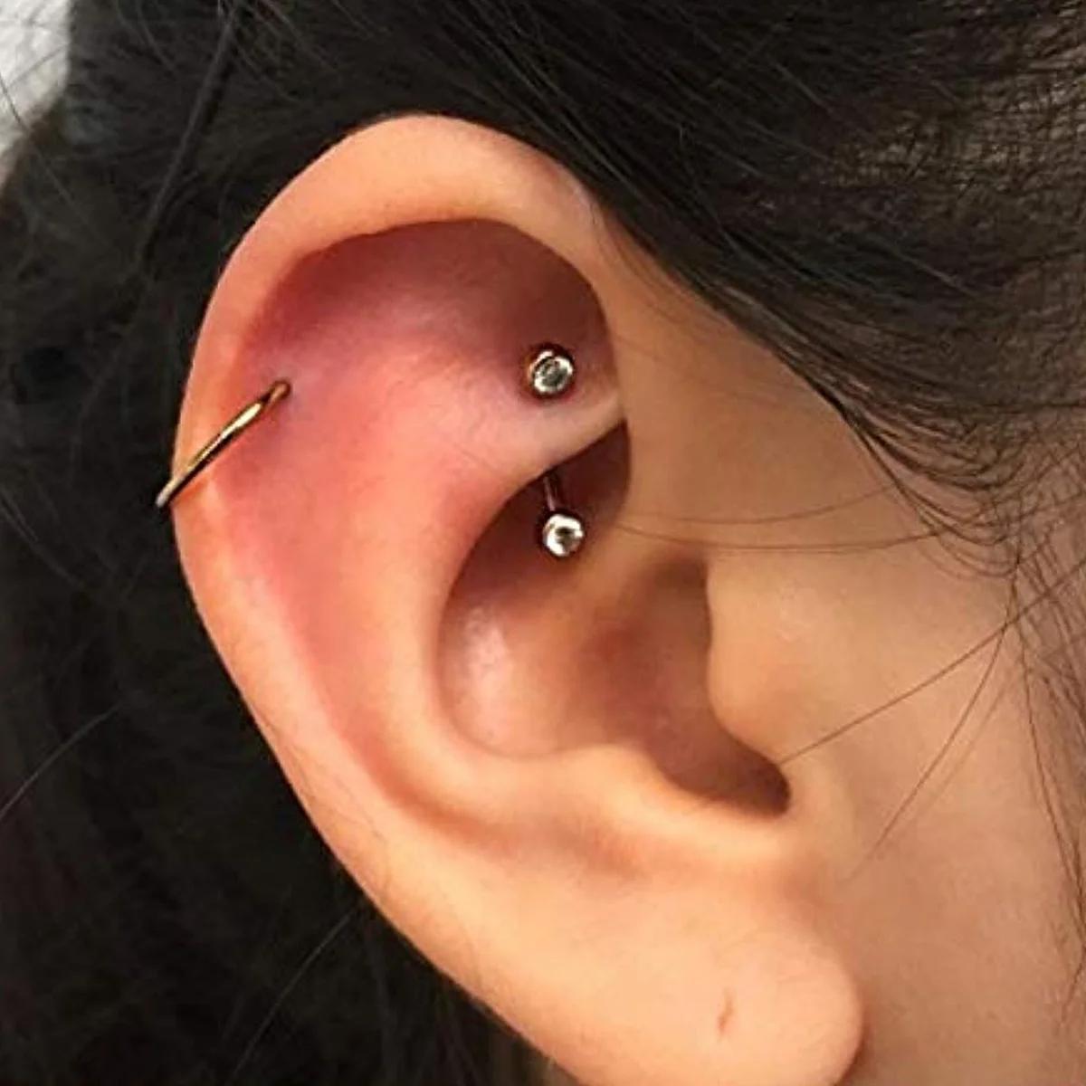 6pcs/Set Elegant Cute 16G Curv - Rook Curved Barbell review and price
