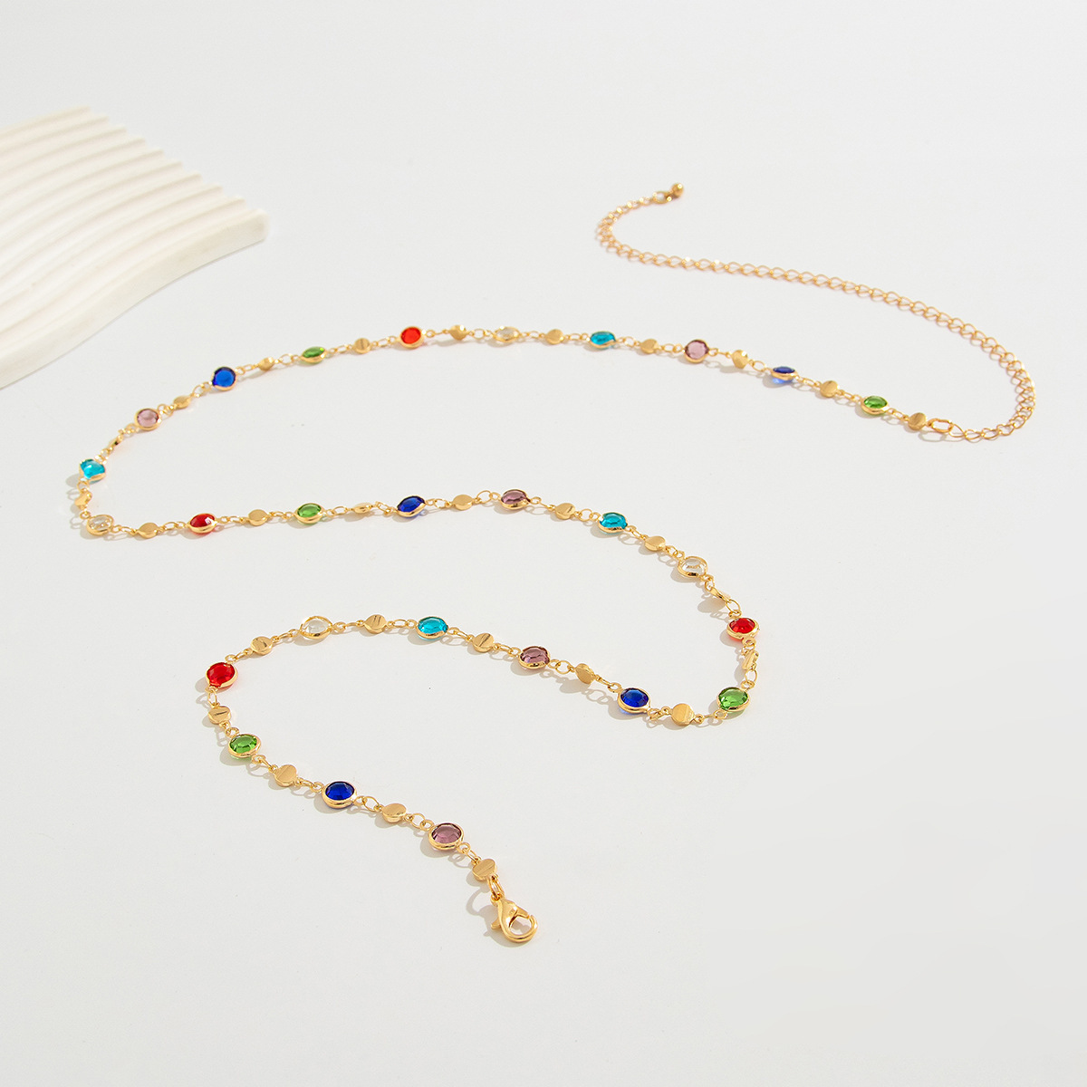 Simple Colorful Geometric Crys - Qualiti Body Jewelry review and price