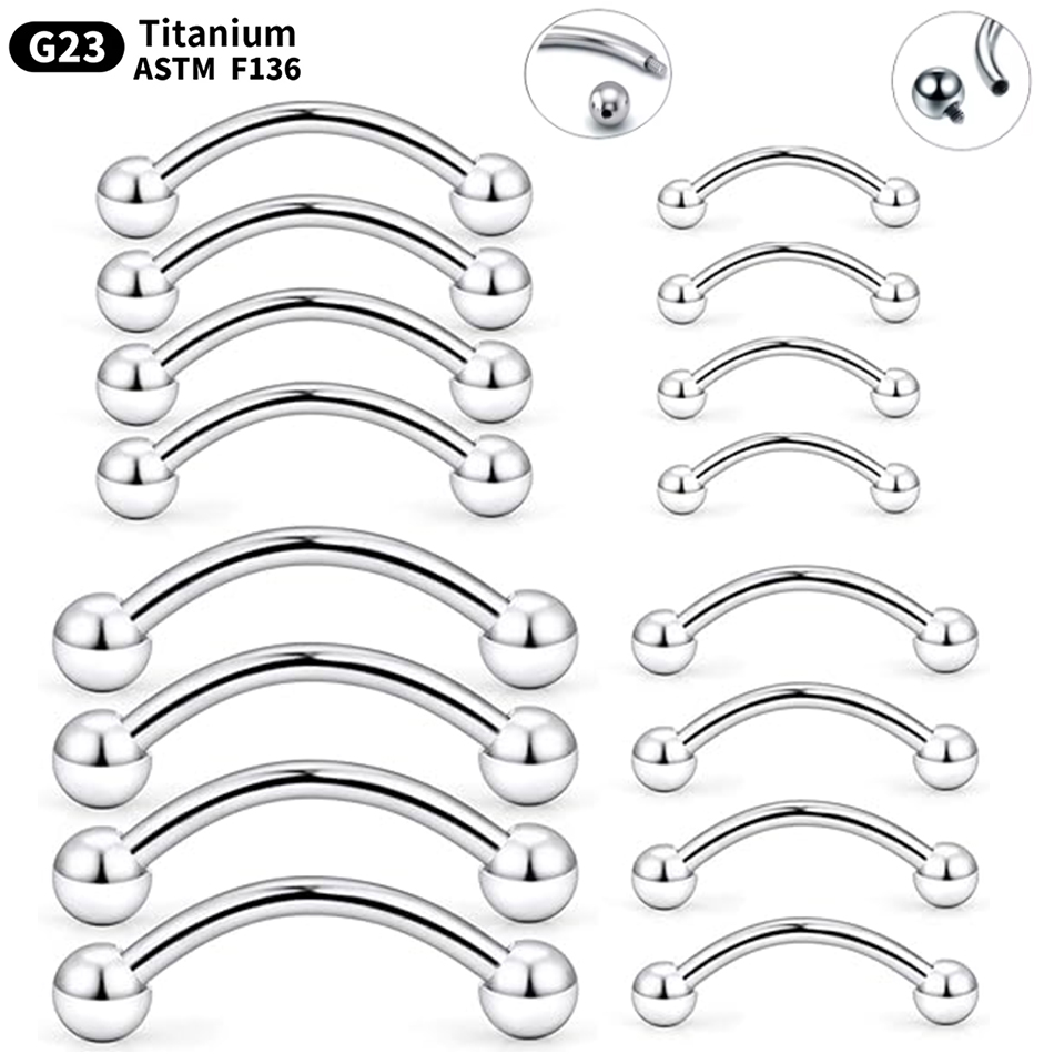 1Pc Titanium Piercing Curved B - Rook Curved Barbell review and price