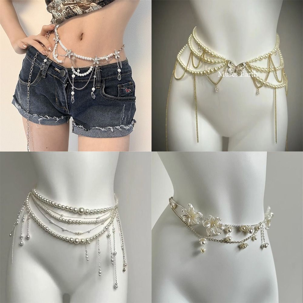 Fashion Elegant Pearl Waist Ch - Qualiti Body Jewelry review and price