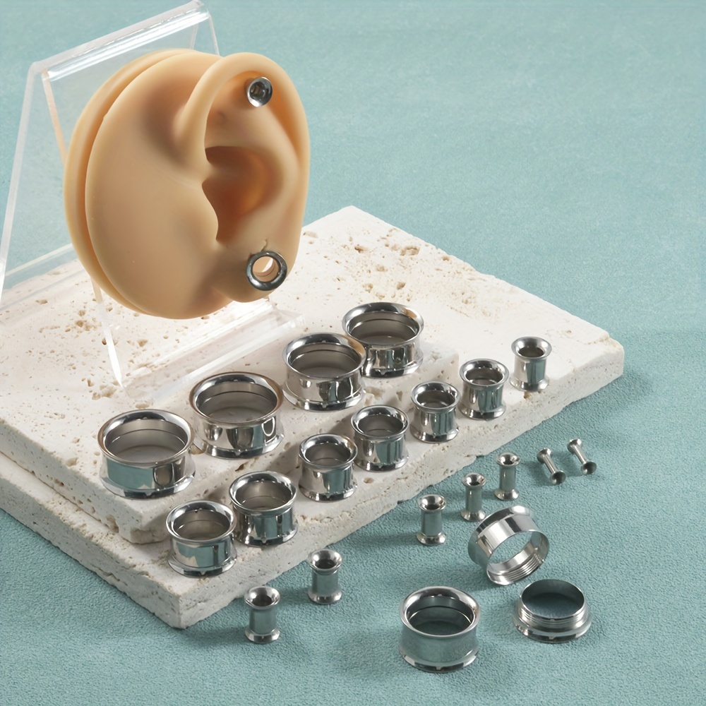 1 Pair/12 Pairs Set Stainless  - Body Jewelry Gauge Sizes review and price
