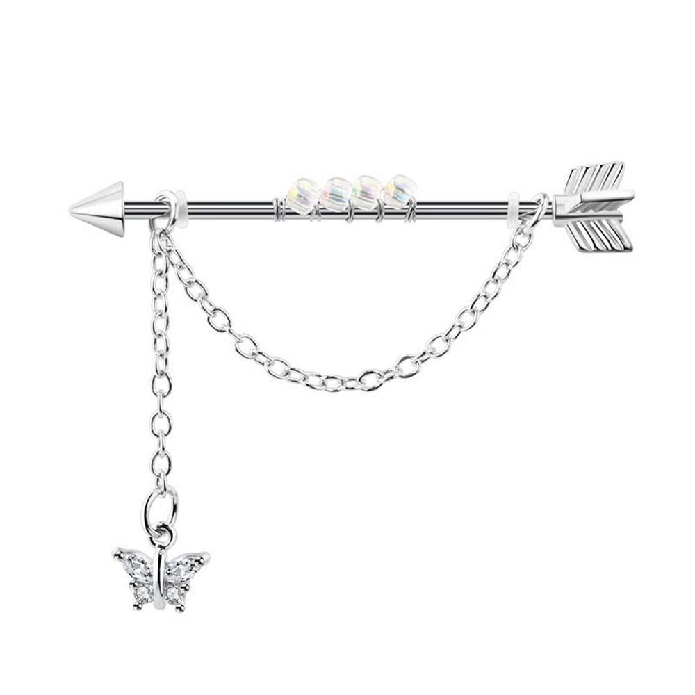 Piercing Punk Style Heart Pend - Industrial Barbell Long review and price