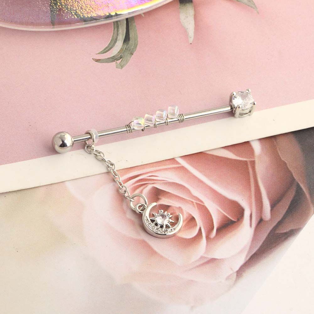 Piercing Punk Style Heart Pend - Industrial Barbell Long review and price