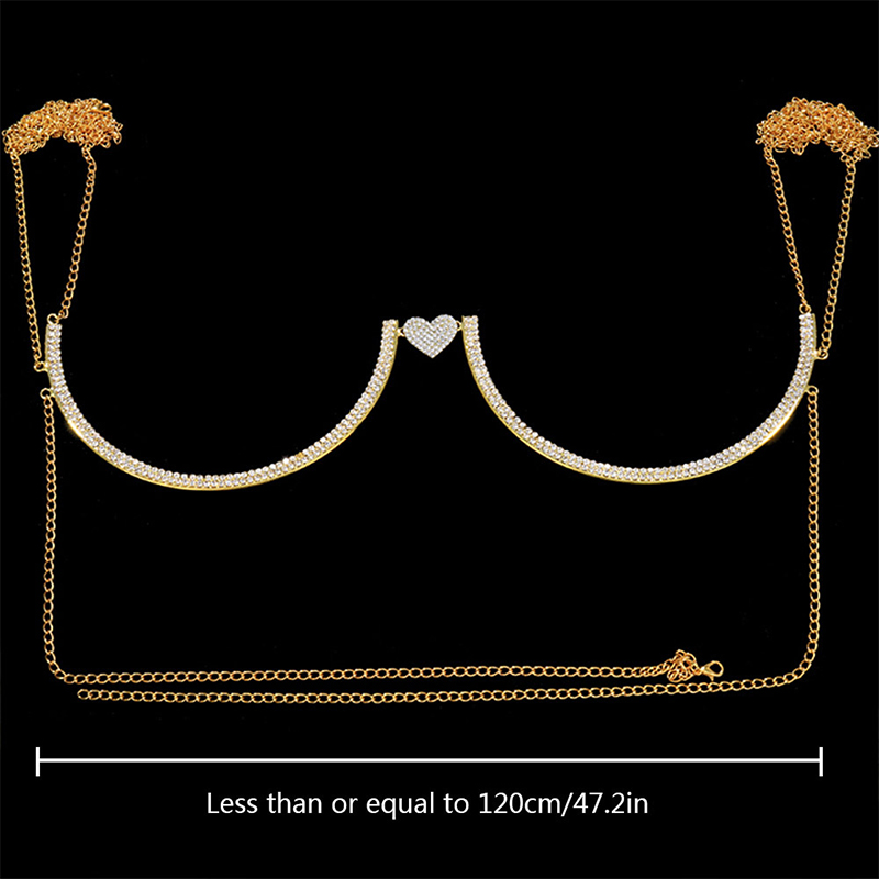 Stonefans Heart Rhinestone Che - Qualiti Body Jewelry review and price