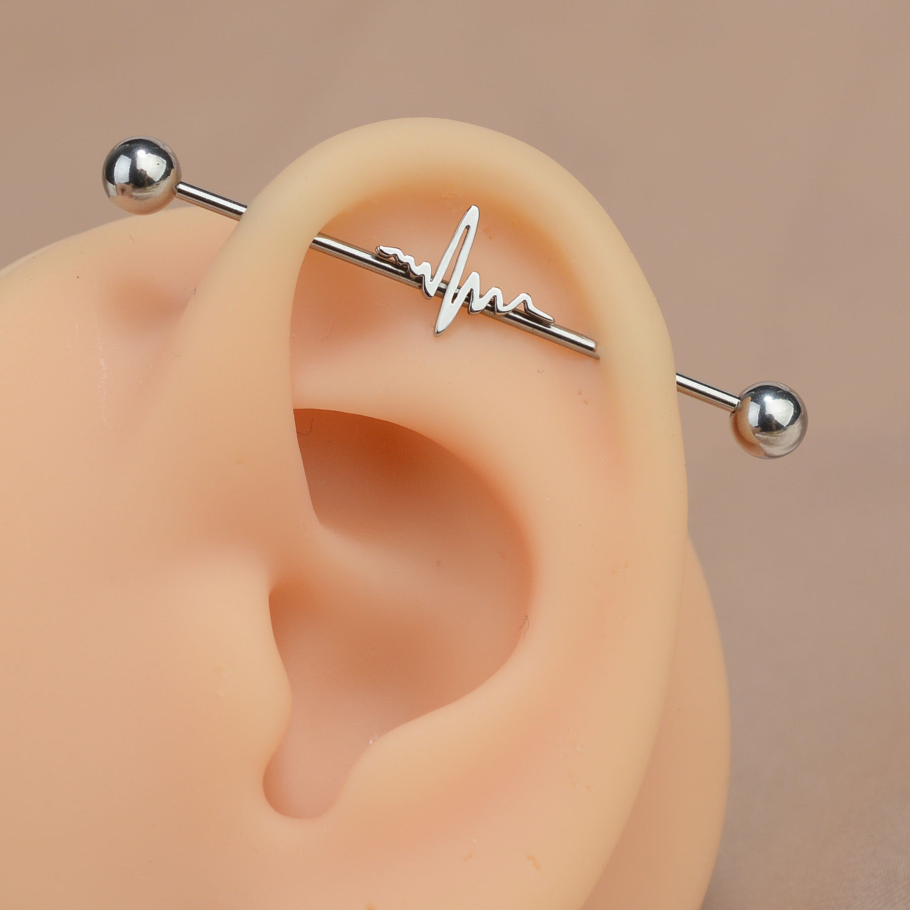 1PC 16G Stainless Steel Long I - Industrial Barbell Long review and price