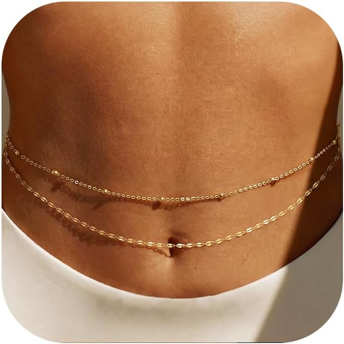 14K Gold Plated Waist Chain Wo - Qualiti Body Jewelry review and price