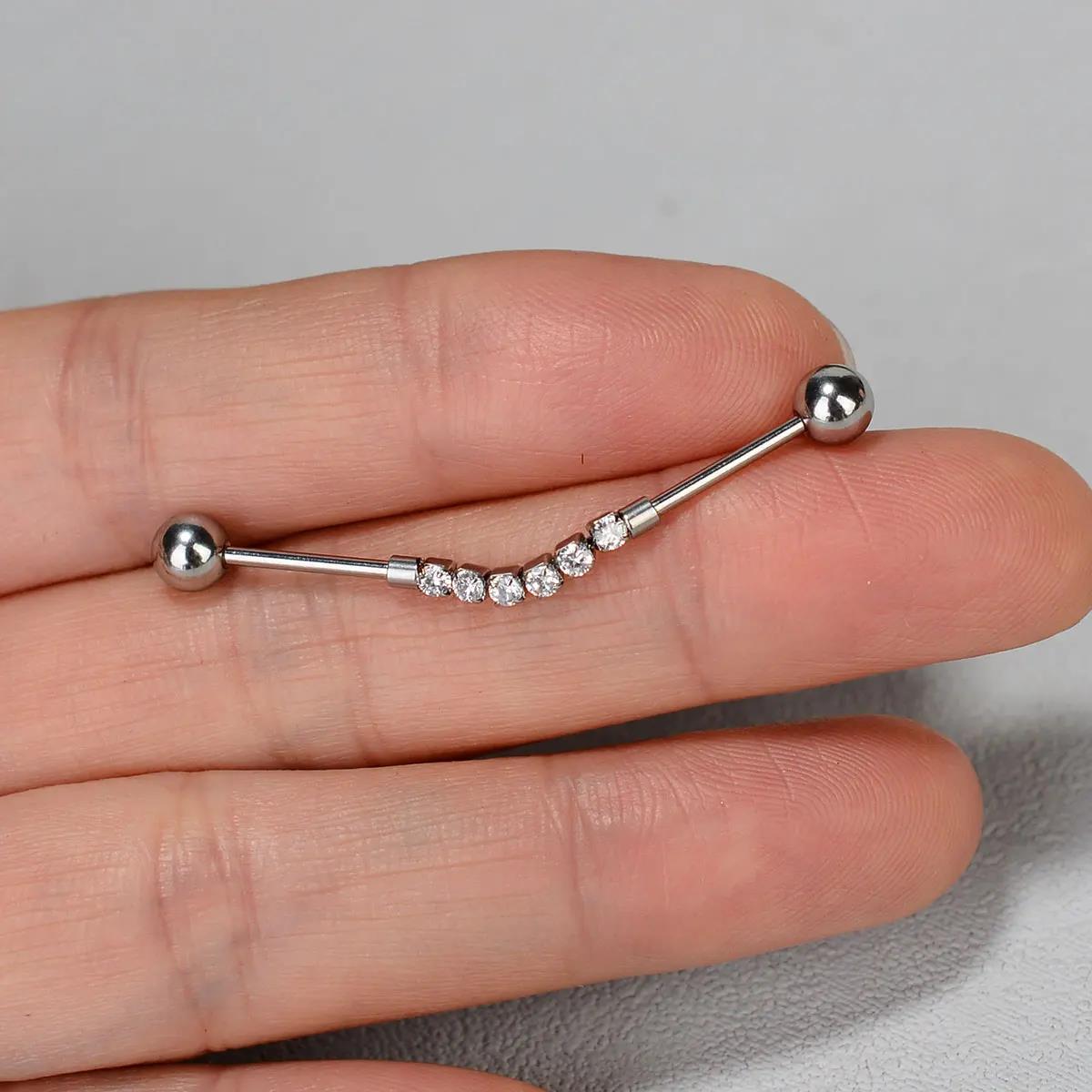 1PC Stainless Steel Long Indus - Industrial Barbell Long review and price